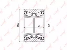 Подшипник ступицы (комплект) Lynx для Nissan Micra / Note / Renault Logan / Megane Dacr - роликовый (повышен. грузоподъемн.) Подшипник ступицы (комплект) Lynx для Nissan Micra / Note / Renault Logan / Megane Dacr - роликовый (повышен. грузоподъемн.)