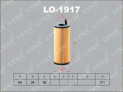 Фильтр масляный Lynx для BMW 1-E87 / 3-E90 / 5-E60
