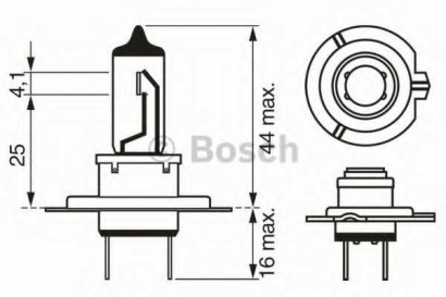 Лампа BOSCH H7 24V-70W PX26d