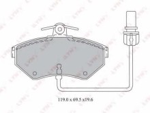 Колодки тормозные передние комплект Lynx для Audi A4 / VW Passat 97-03 Lucas / 1.6 / 1.8 / 1.9TDI Колодки тормозные передние комплект Lynx для Audi A4 / VW Passat 97-03 Lucas / 1.6 / 1.8 / 1.9TDI