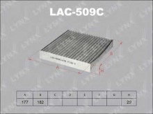Фильтр салона Lynx для Honda Jazz GD (02>) / Suzuki SX4 (06>) / Swift (04>) УГОЛЬНЫЙ Фильтр салона Lynx для Honda Jazz GD (02>) / Suzuki SX4 (06>) / Swift (04>) УГОЛЬНЫЙ