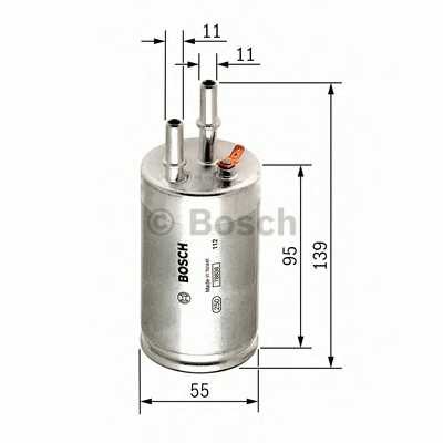 Фильтр топливный BOSCH для S80 (2006>)
