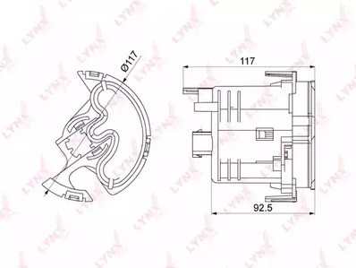 Фильтр топливный Lynx для Lexus GS 300 / 400 / 430 (2005-2012)