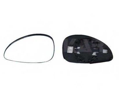 Стекло зеркала электрического правого Alkar для Citroen C4 (2005-2011) Right, glass+holder, convex, heated