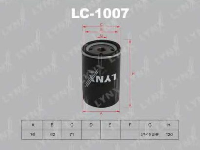 Фильтр масляный Lynx для Audi 100 / 80 / A3 / A4 / A6 90> 1.6-2.8L