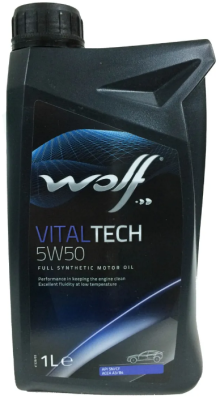 Масло моторное Wolf для Wolf Vitaltech 5W50 1Л Масло моторное Wolf для Wolf Vitaltech 5W50 1Л