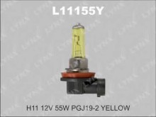 Лампа Lynx для H11 12V-55W Yellow PGJ19-2