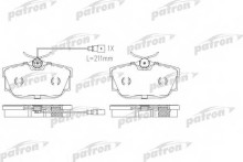 Колодки тормозные задние дисковые комплект Patron для VW Transporter T4 97> С ДАТЧИКОМ Колодки тормозные задние дисковые комплект Patron для VW Transporter T4 97> С ДАТЧИКОМ