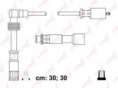 Провода высокого напряж. комплект Lynx для Audi A4 [B5] (1994-2001) 2 ПРОВОДА