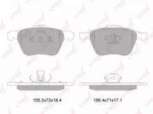 Колодки тормозные передние комплект Lynx для Volvo XC90 (2002>) / V70 (2001>)