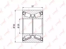 Подшипник ступицы (комплект) Lynx для Chevrolet Aveo (T250) (2005-2011) !!! На Lanos не подходит!!!