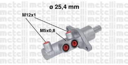 Цилиндр тормозной главный Metelli для Mazda 3 / Focus II / Kuga / C-Max (2007 >)