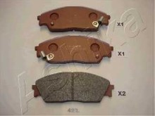 Колодки тормозные передние комплект Ashika для Honda Civic 88-91 132x40x15 Колодки тормозные передние комплект Ashika для Honda Civic 88-91 132x40x15