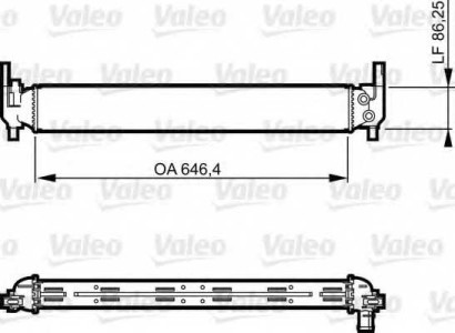 Радиатор дополнительный системы охлаждения Valeo для VW Polo (хэтчбек) (2009>) Cbzb Cbzc