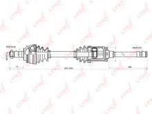 Полуось передняя правая Lynx для BMW X5 E53 (2000-2007) АКПП передняя Полуось передняя правая Lynx для BMW X5 E53 (2000-2007) АКПП передняя