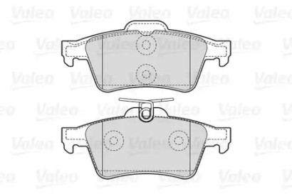 Колодки тормозные задние дисковые комплект Valeo для Ford Focus / C-Max