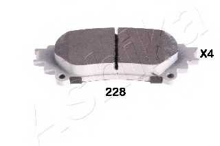 Колодки тормозные задние дисковые комплект Ashika для Lexus RX350 / 450H 115,1х45,6х15