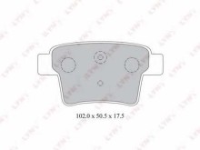 Колодки тормозные задние дисковые комплект Lynx для Ford Mondeo III (2000-2007) 2004>>