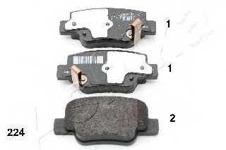 Колодки тормозные задние дисковые комплект Ashika для Toyota Verso (2009>)
