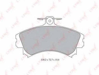 Колодки тормозные передние комплект Lynx для Mitsubishi Carisma 95>,S40 / V40 Volvo S40 / V40 95