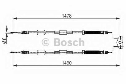 Трос стояночного тормоза BOSCH для Corsa D (2006>)