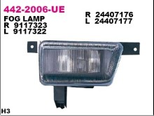 Фара противотуманная левая Depo для Opel Astra G (1998>) Фара противотуманная левая Depo для Opel Astra G (1998>)
