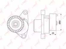 Натяжитель ремня Lynx для Citroen C4 / Peugeot 207 Натяжитель ремня Lynx для Citroen C4 / Peugeot 207