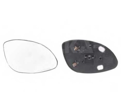 Стекло зеркала механического правого Alkar для Opel Vectra B Right, glass+holder, convex